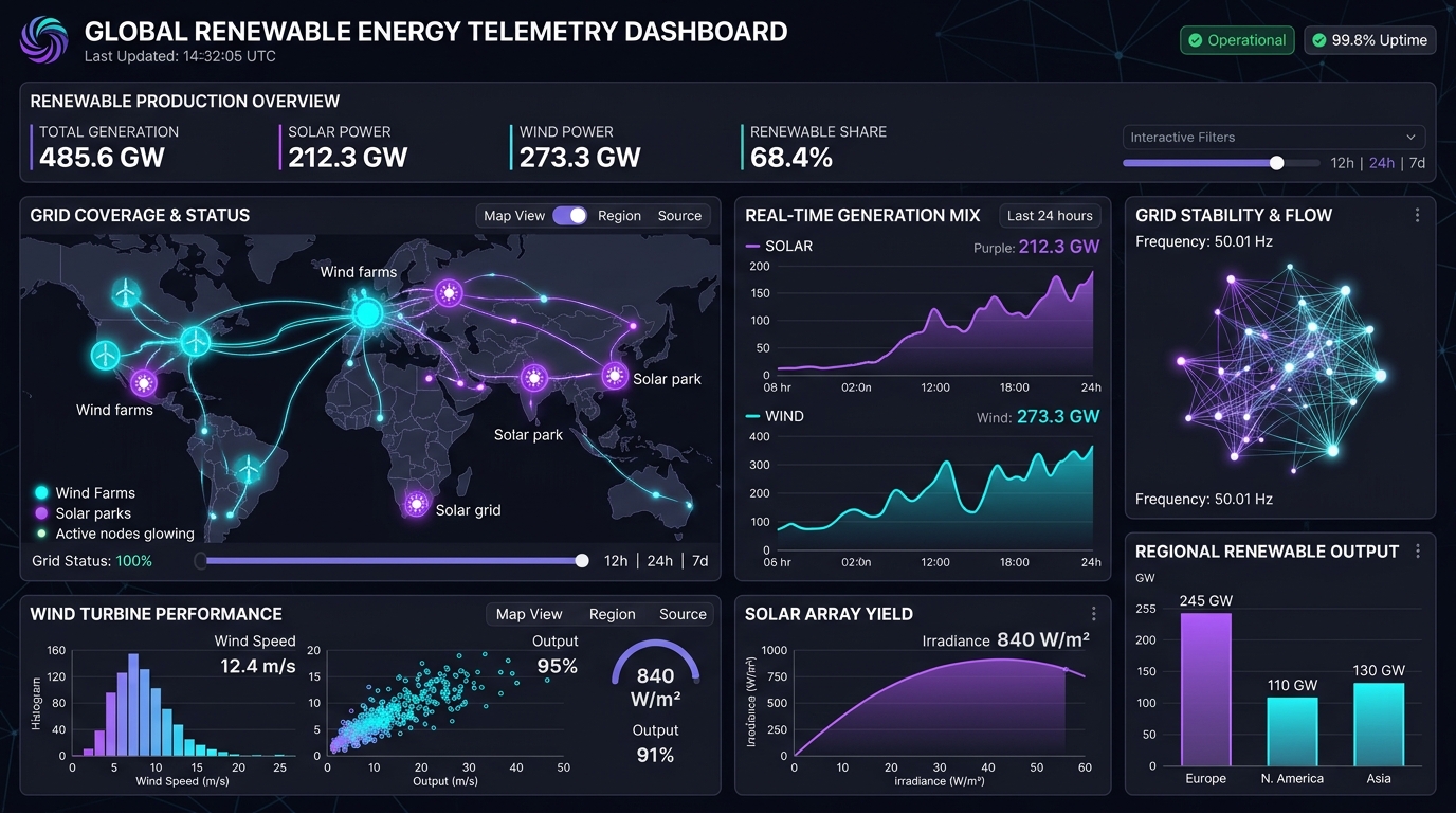 Alternative-Energy Visualization Dashboard